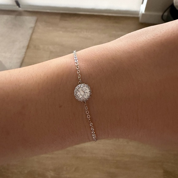 Swarovski Silver Bracelet with Crystal Accent - Picture 3 of 7